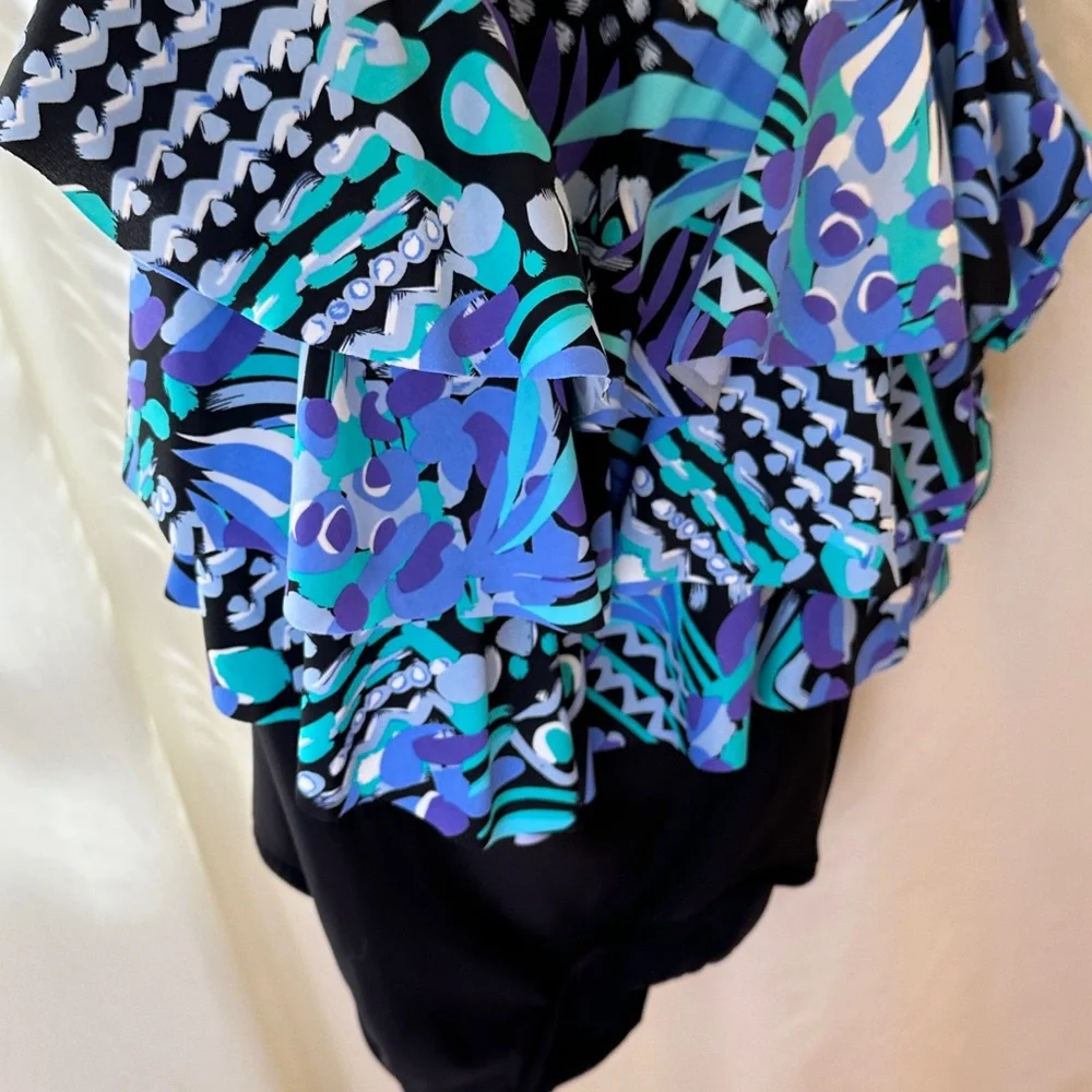 Upstream 
Colorful Ruffled Swimsuit - Picture 2 of 6